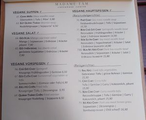 Vegane Gerichte at Madame Tâm Burtscheid in Aachen