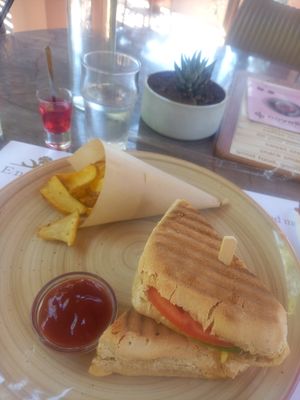  at Enasma Cafe in Crete