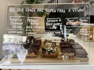 All cakes are gluten free and vegan!  at Nook in Bath