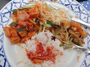 Phad Ta-Krai with tofu at Bangkok Thai in Moersdorf