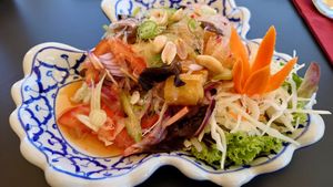 Glasnudelsalat mit Tofu at Bangkok Thai in Moersdorf