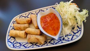 Frühlingsrollen mit Gemüse at Bangkok Thai in Moersdorf
