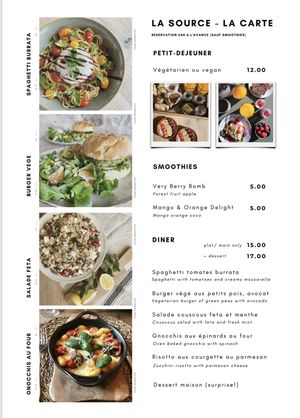 Fresh home made meals with vegan options (or ask to have them be veganized!)  at Refuge d'hôtes La Source in Champignolles