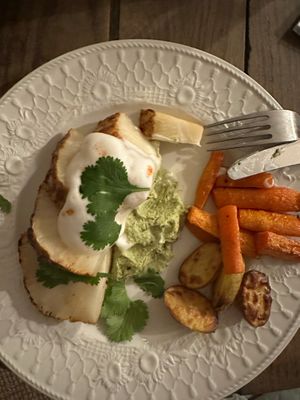 Vegan and gluten free dinner at Refuge d'hôtes La Source in Champignolles