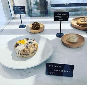 Vegan Pastries
PB Oat & Apricot Bites
Lemon Poppy Protein Bite
Stresel Coffeecake at Circle Coffee Co. in Topeka