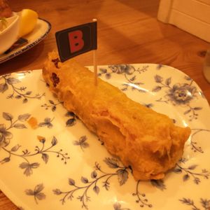 Vegan haggis at Bertie's Proper Fish & Chips in Edinburgh