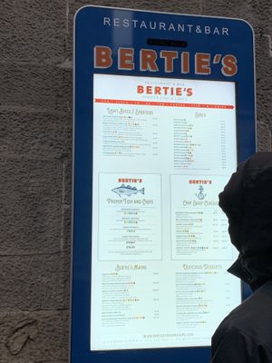   at Bertie's Proper Fish & Chips in Edinburgh