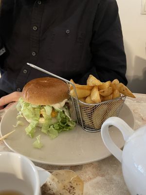 vegetarian burger  at Felix in Bovec