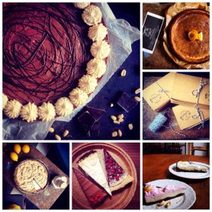 Cakes at Fukafe in Gdansk