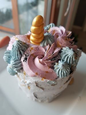 Unicorn cake /vegan, pre ordered at Fukafe in Gdansk