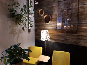 Corner seat at Fukafe in Gdansk