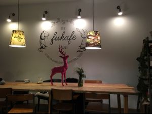 interior is awesome at Fukafe in Gdansk