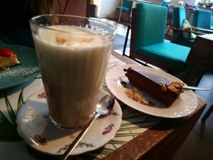 My awesome chocolate cake.  at Fukafe in Gdansk