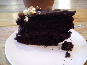 brownie at Fukafe in Gdansk