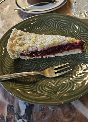Cherry pie at Fukafe in Gdansk