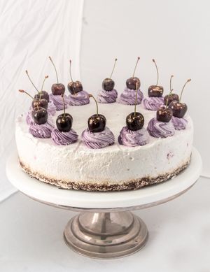 Gluten and sugar free brownie at Fukafe in Gdansk