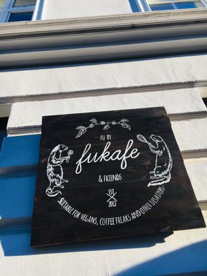 the sign  at Fukafe in Gdansk