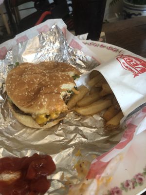   at Romeos Vegan Burgers in Greensboro