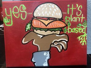   at Romeos Vegan Burgers in Greensboro