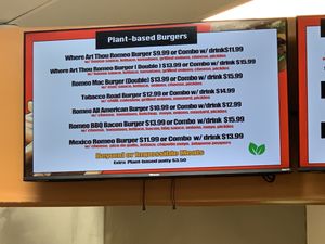   at Romeos Vegan Burgers in Greensboro