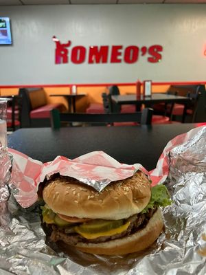 Where for Art Thou burger   at Romeos Vegan Burgers in Greensboro