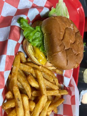   at Romeos Vegan Burgers in Greensboro