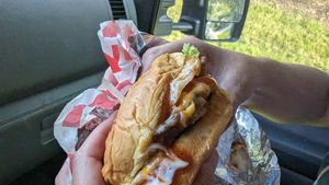 Bbq burger at Romeos Vegan Burgers in Greensboro