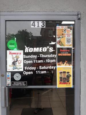  at Romeos Vegan Burgers in Greensboro