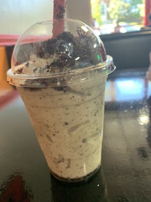 oreo shake omnomnomnomnom   at Romeos Vegan Burgers in Greensboro