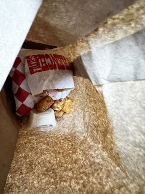  The tots were also very good   at Romeos Vegan Burgers in Greensboro