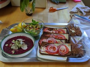 Breakfast Day 3! at Someday Farm Vegan Bed and Breakfast in Freeland