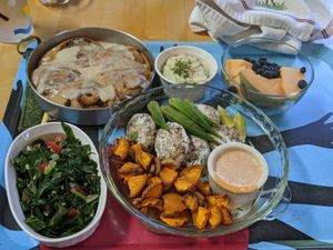 Breakfast Day 2! at Someday Farm Vegan Bed and Breakfast in Freeland