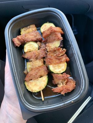 Skewers at Moshimo in Brighton