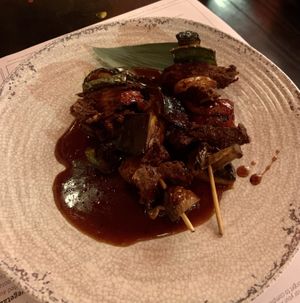 ‘Chicken’ yakitori  at Moshimo in Brighton