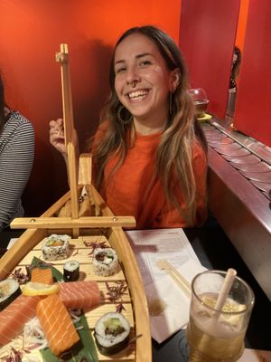 Happy vegans! Go for a boat to try things out if you’re new   at Moshimo in Brighton