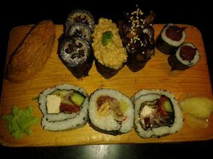 Faroes sushi set at Moshimo in Brighton