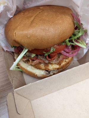 BLT chicken to go. at Bvrger in Montreal