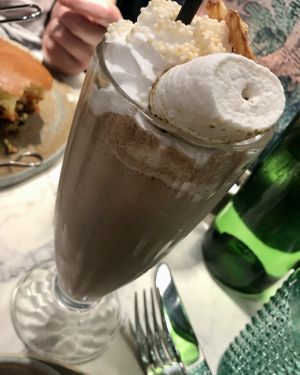 S’mores milkshake   at Bvrger in Montreal