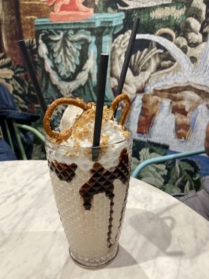 S’mores milkshake   at Bvrger in Montreal