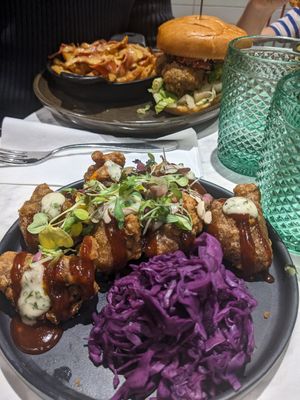 Korean chicken, THE one dish you HAVE to try! at Bvrger in Montreal