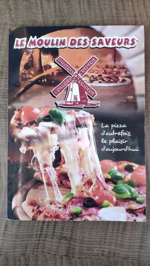 Menu cover at Le Moulin Des Saveurs in Argentan
