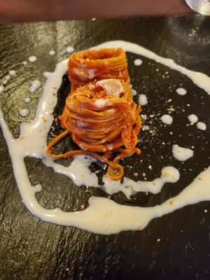 Zucchini noodles at Fermino Ristorante in Lamezia Terme