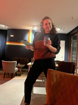 The owner, Elsa at Papillon in Ghent