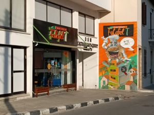 Outside at Falafel T Kosher  in Larnaca