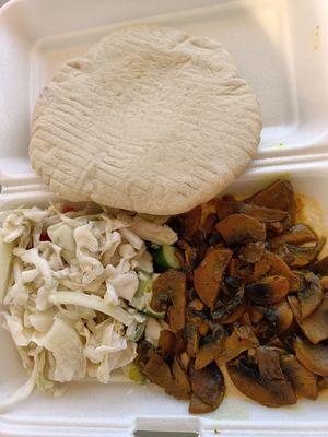 Vegan shawarma at Falafel T Kosher  in Larnaca