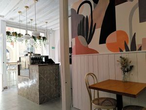 Inside (more tables available) at Ground to Grow in Paris