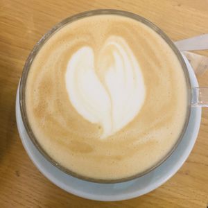 Latte available with almond, oat or coco milk  at Ground to Grow in Paris