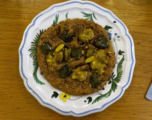 Pistachio cookie at Ground to Grow in Paris