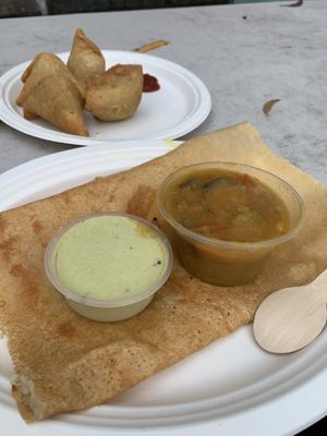 Dosa  at Sri Venkateswara Hindu Temple in Helensburgh