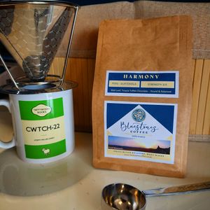 Locally roasted coffee at Planetamica in Narberth